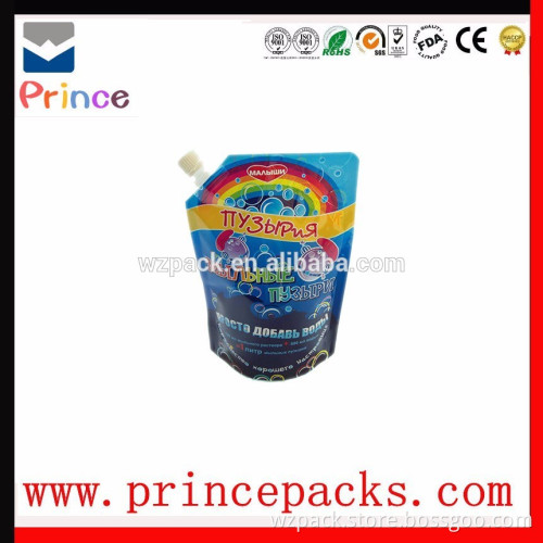 shaped reusable spout pouch with spout zipper